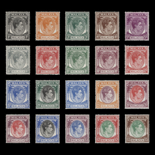 Malacca 1949 (MLH) King George VI Definitives