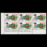 New Zealand 1975 (Variety) 5c+1c Children and Farm Animals with red and yellow double