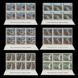 Zimbabwe 1980 (MNH) Gems, Wildlife & Waterfalls Definitives imprint blocks