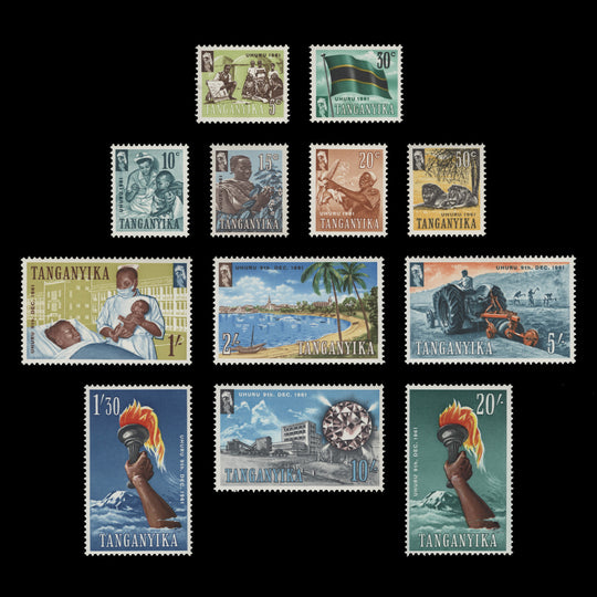 Tanganyika 1961 (MLH) Definitives