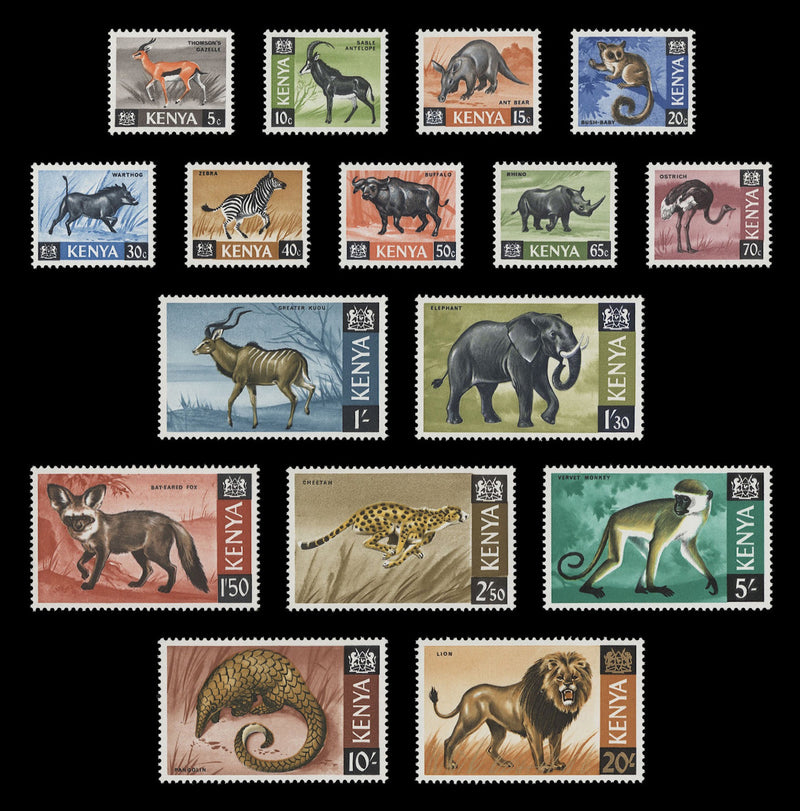 Kenya 1966-69 (MNH) Wildlife Definitives