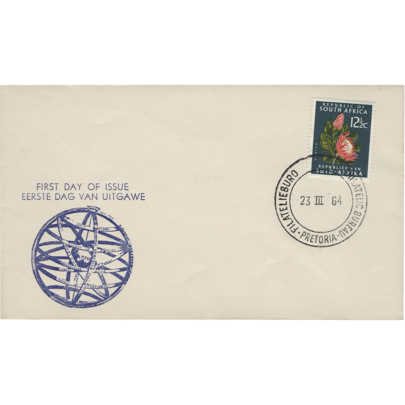 South Africa 1964 (FDC) 12½c Protea