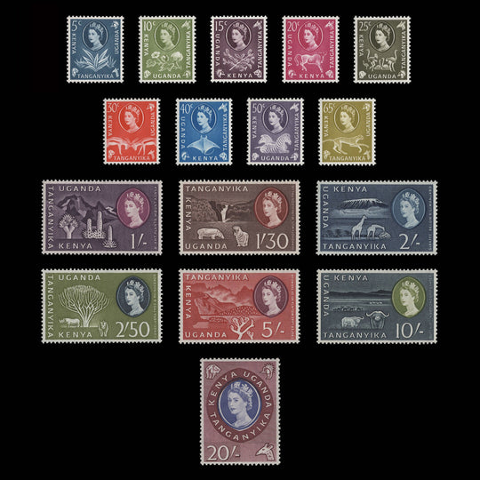 Kenya Uganda Tanganyika 1960 (MLH) Definitives