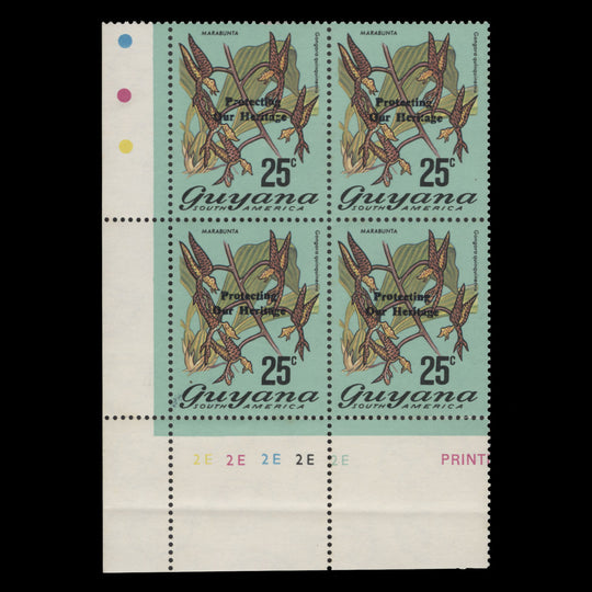 Guyana 1984 (MNH) 25c Marabunta plate block