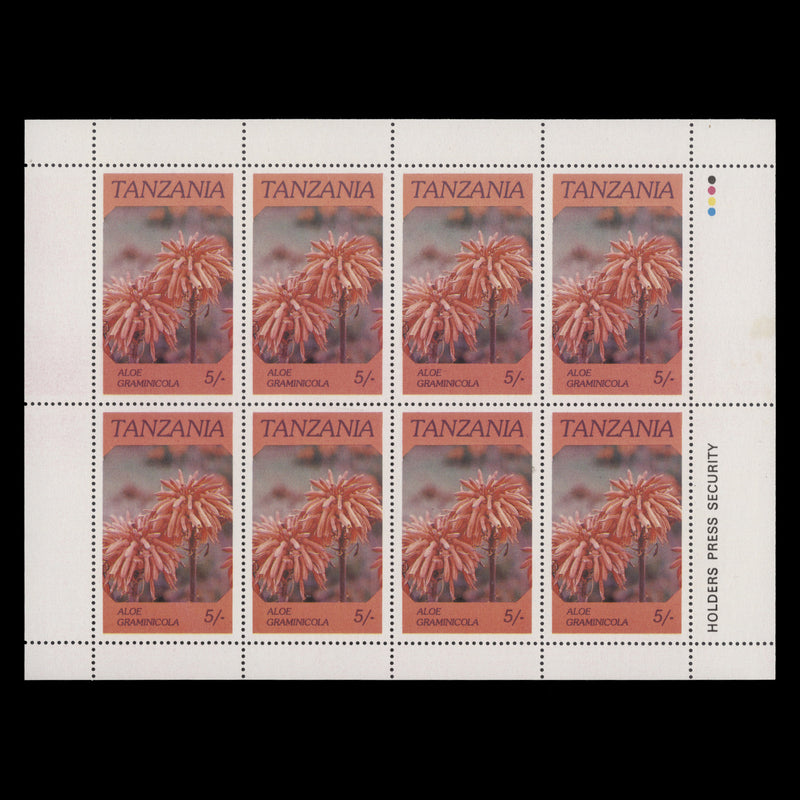 Tanzania 1986 (MNH) Flowers sheetlets