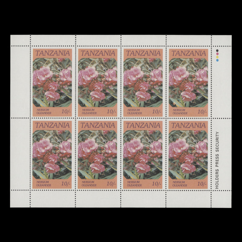 Tanzania 1986 (MNH) Flowers sheetlets