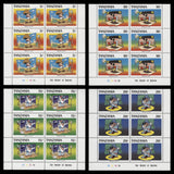 Tanzania 1991 (MNH) Mickey Mouse in Hollywood plate blocks