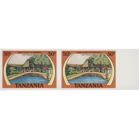 Tanzania 1978 (Proof) 50c Lake Manyara Hotel imperf pair