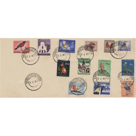 South Africa 1961 Definitives first day cover, VANDERBIJLPARK