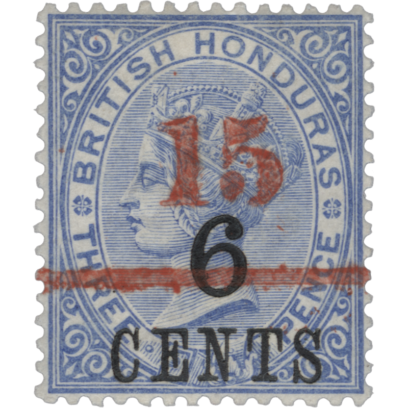 British Honduras 1891 (Unused) 15c/6c/3d Ultramarine