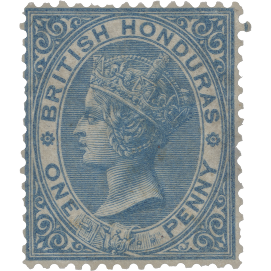 British Honduras 1865 (Unused) 1d Blue