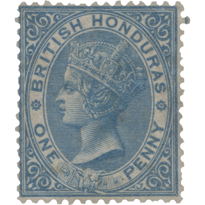 British Honduras 1865 (Unused) 1d Blue