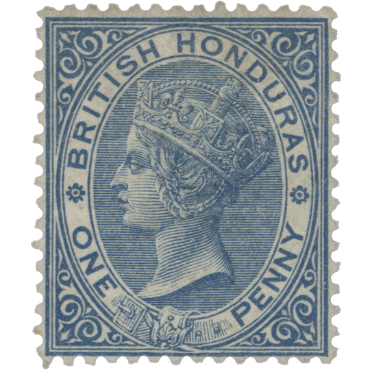 British Honduras 1884 (Unused) 1d Blue