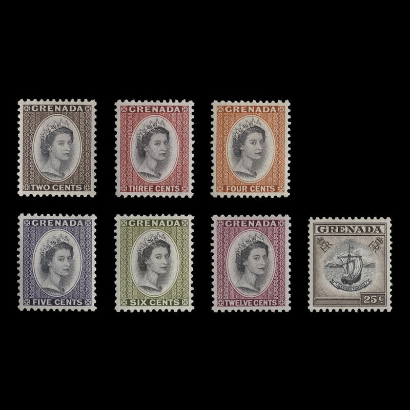 Grenada 1964 (MNH) Definitives, St Edward's crown watermark