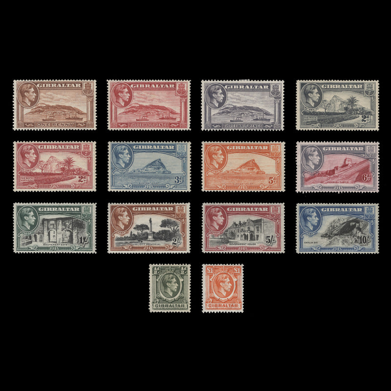 Gibraltar 1938 (MMH) Definitives