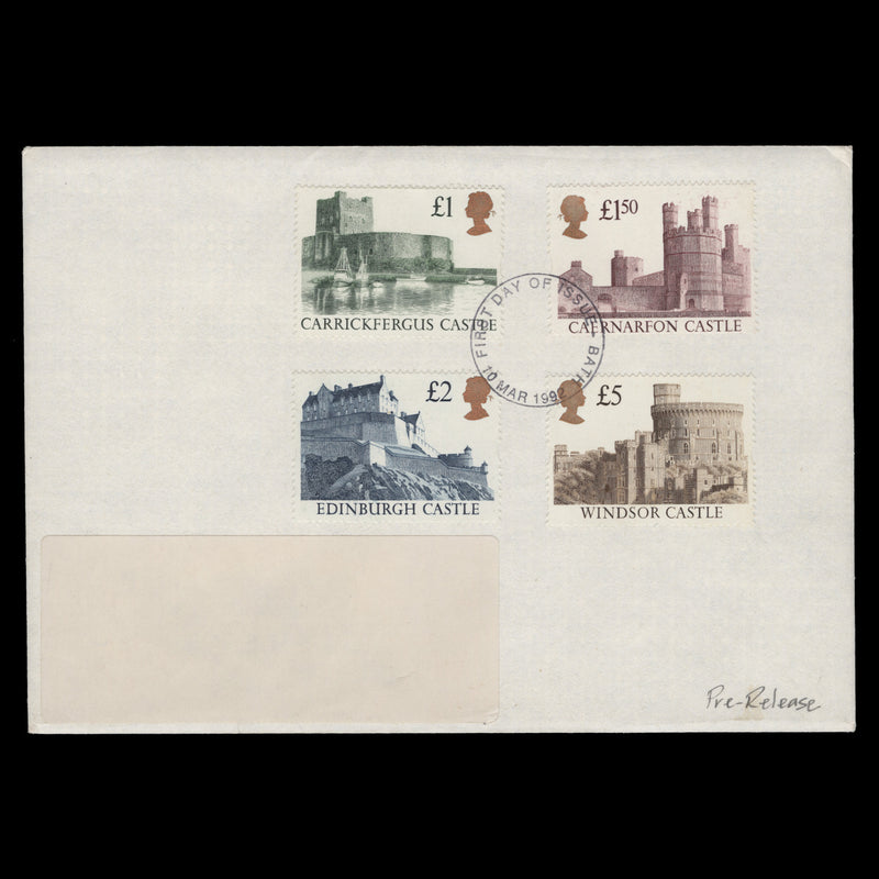 Great Britain 1992 (FDC) High Value Castles