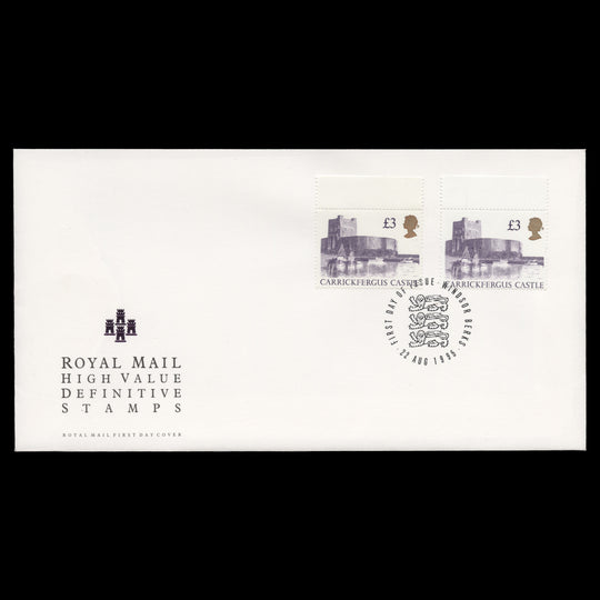 Great Britain 1995 (FDC) £3 Carrickfergus Castle