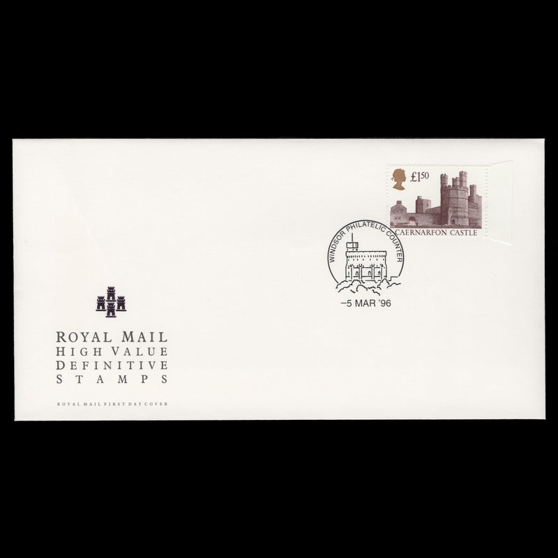 Great Britain 1996 (FDC) £1.50 Caernarfon Castle