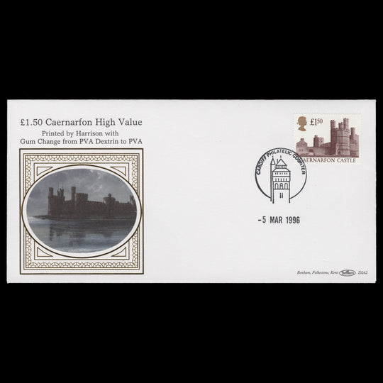 Great Britain 1996 (FDC) £1.50 Caernarfon Castle