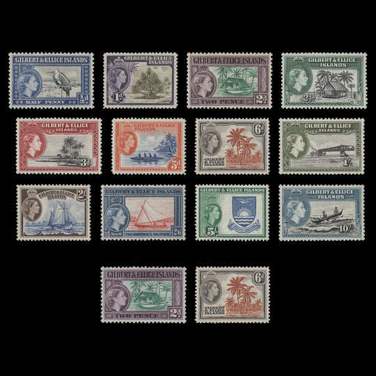 Gilbert & Ellice Islands 1956 (MLH) Definitives