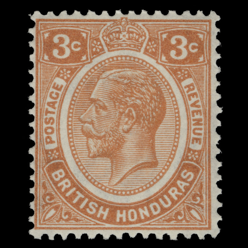 British Honduras 1933 (MLH) 3c Orange