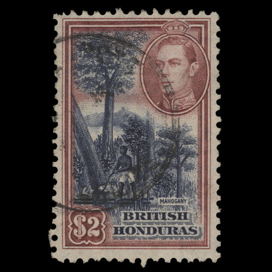British Honduras 1938 (Used) $2 Mahogany Felling
