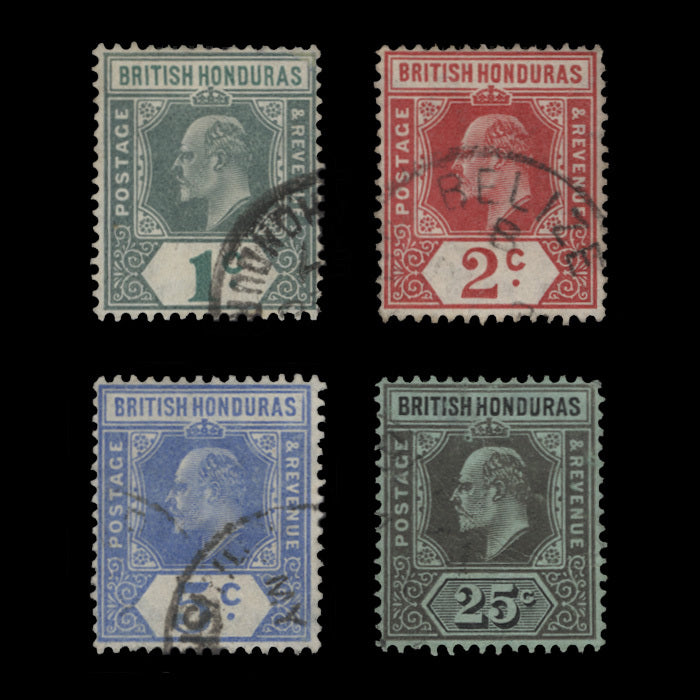 British Honduras 1908 (Used) King Edward VII Definitives