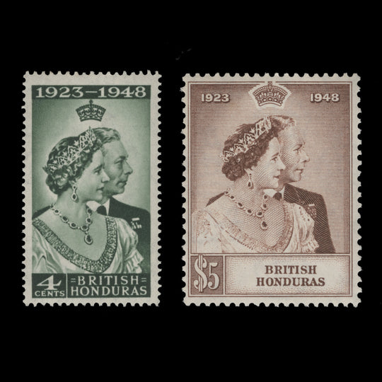 British Honduras 1948 (MLH) Royal Silver Wedding