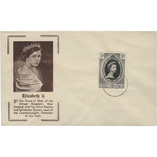 Ascension 1953 (FDC) 3d Coronation