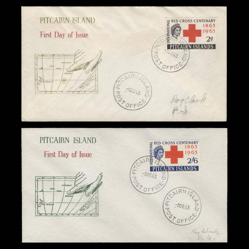 Pitcairn Islands 1963 (FDC) Red Cross Centenary