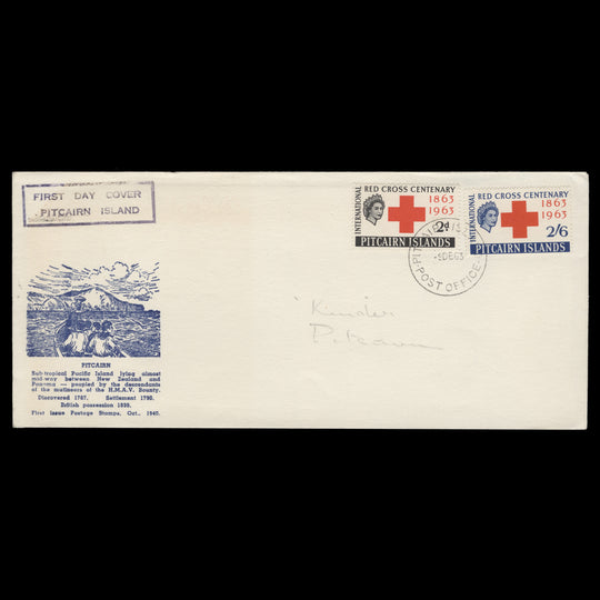 Pitcairn Islands 1963 (FDC) Red Cross Centenary