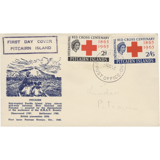 Pitcairn Islands 1963 (FDC) Red Cross Centenary
