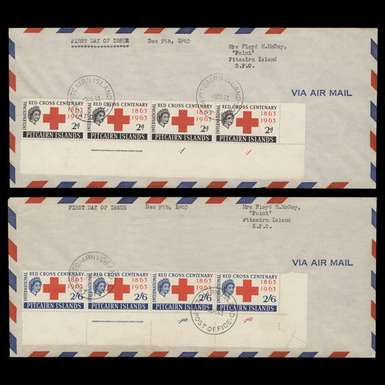 Pitcairn Islands 1963 (FDC) Red Cross Centenary