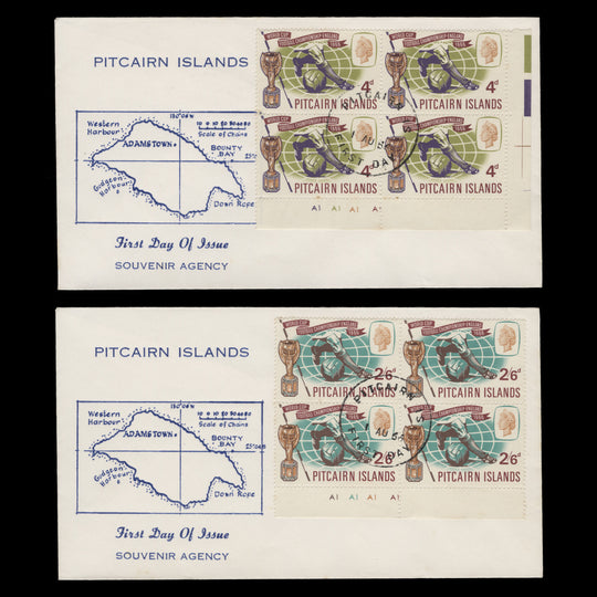Pitcairn Islands 1966 (FDC) World Cup Football