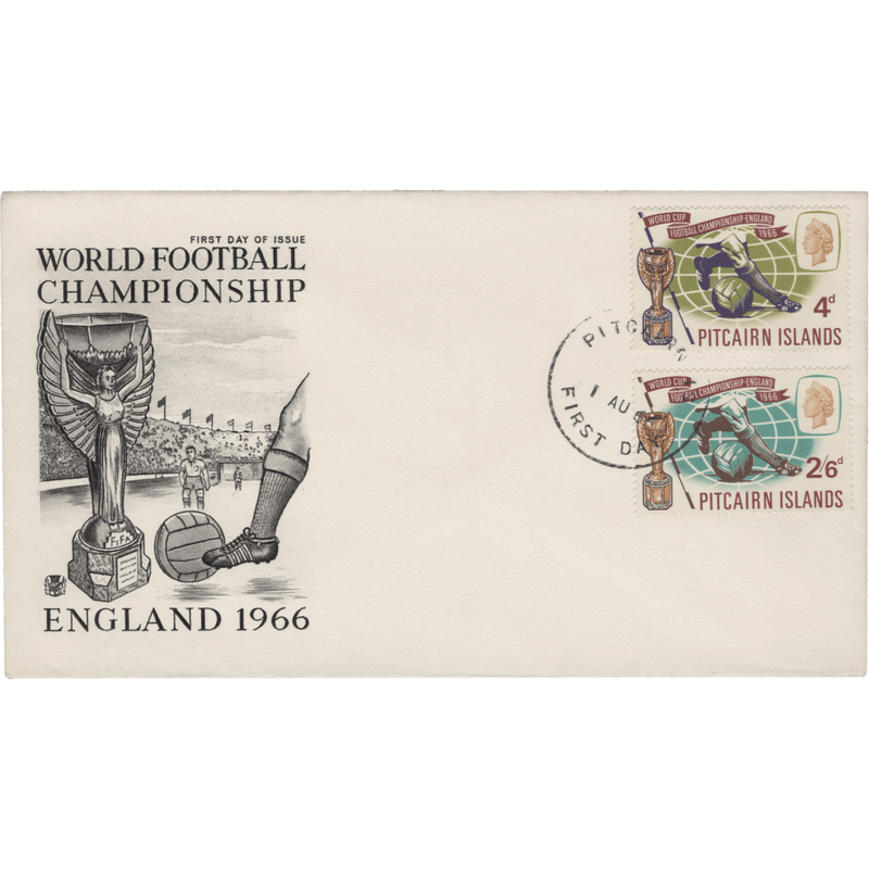 Pitcairn Islands 1966 (FDC) World Cup Football