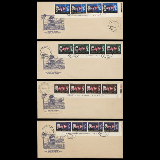 Pitcairn Islands 1966 (FDC) Churchill Commemoration