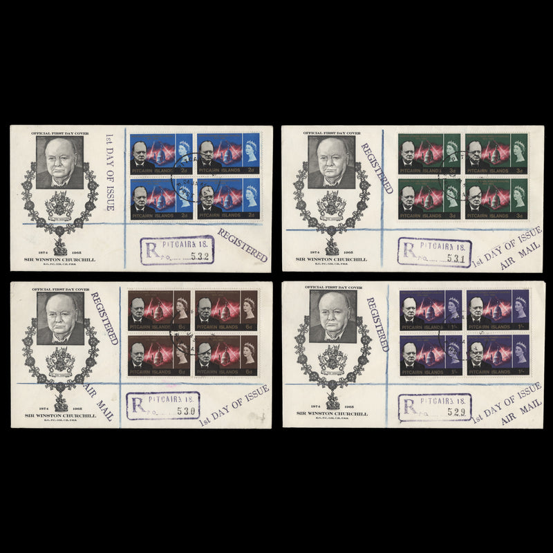 Pitcairn Islands 1966 (FDC) Churchill Commemoration