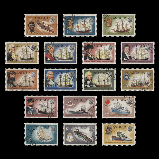 Antigua 1970 (Used) Watercraft Definitives, cream paper