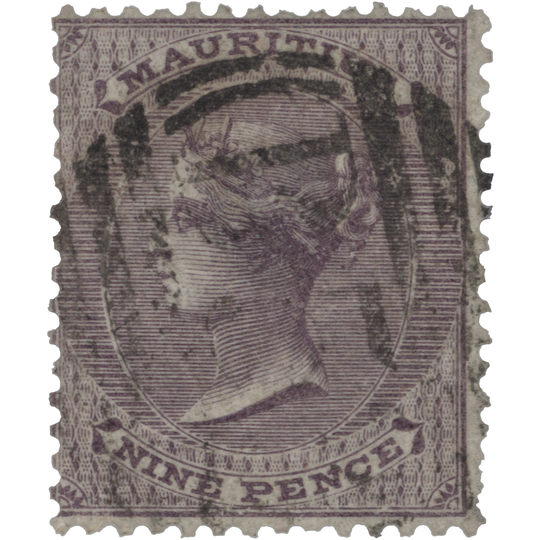 Mauritius 1860 (Used) 9d Dull Purple