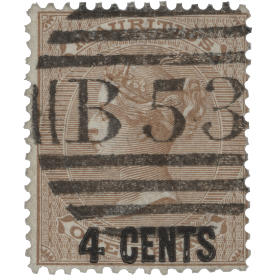 Mauritius 1878 (Used) 4c/1d Bistre