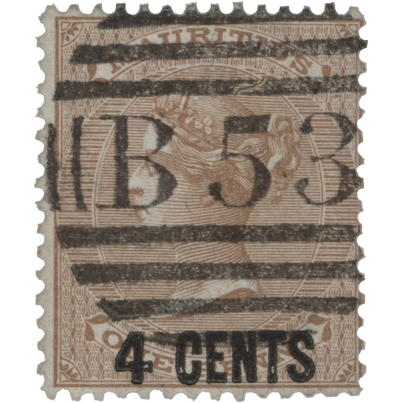 Mauritius 1878 (Used) 4c/1d Bistre