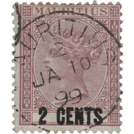Mauritius 1878 (Used) 2c Dull Rose