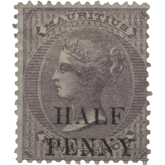 Mauritius 1876 (Unused) ½d/9d Dull Purple