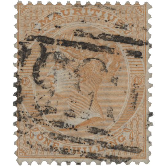Mauritius 1872 (Used) 1s Orange