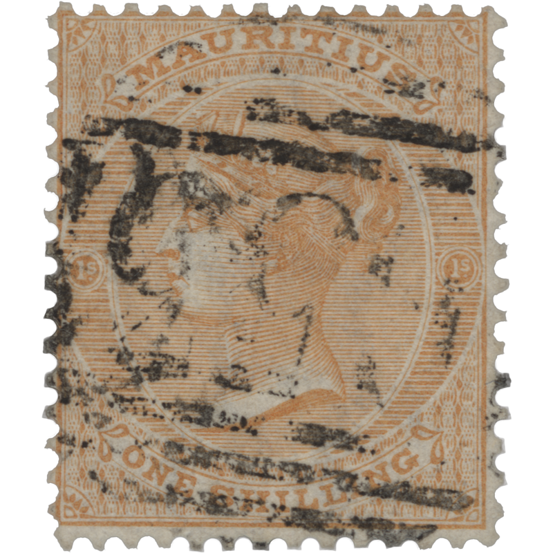 Mauritius 1872 (Used) 1s Orange