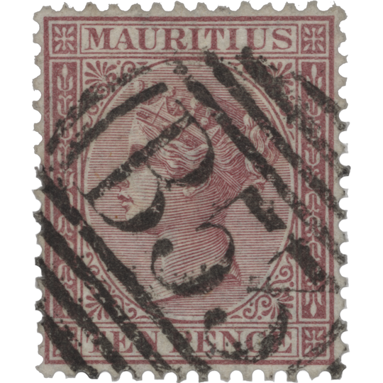 Mauritius 1872 (Used) 10d Maroon