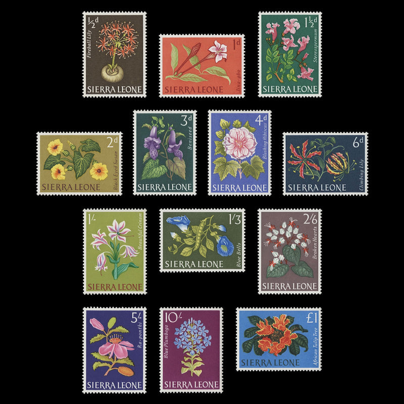 Sierra Leone 1963 (MNH) Flowers Definitives