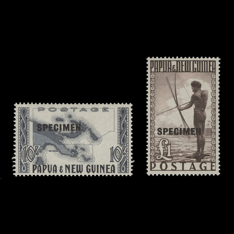 Papua New Guinea 1952 (MNH) Definitives with SPECIMEN overprint