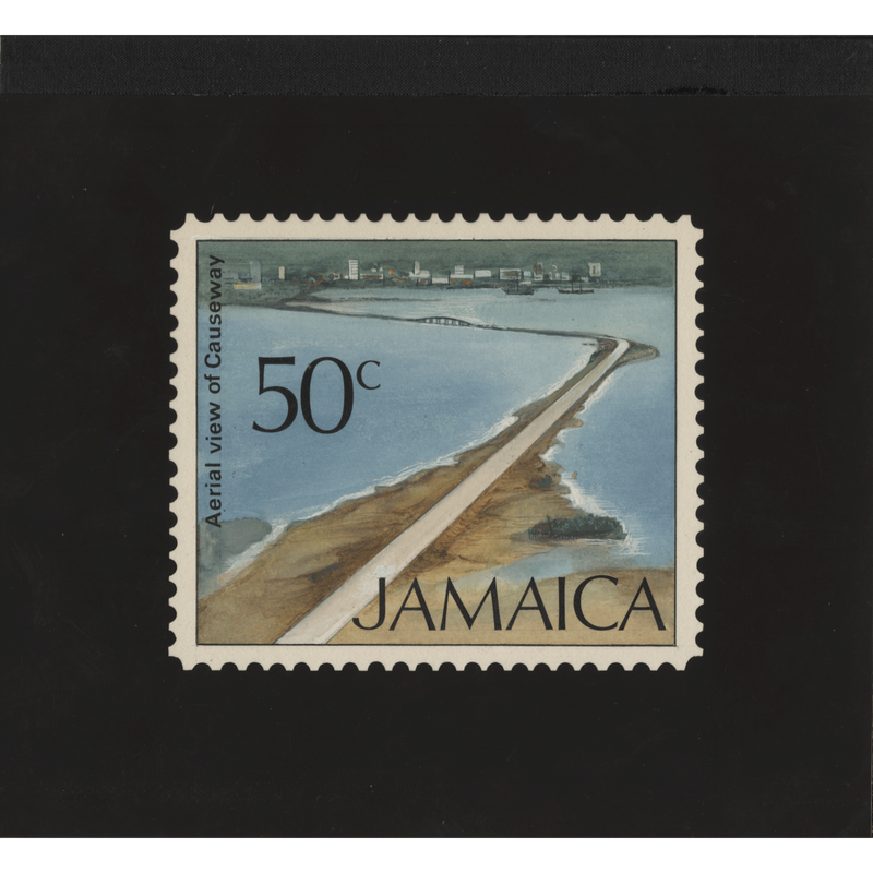 Jamaica 1972 (Artwork) 50c Aerial View of Causeway