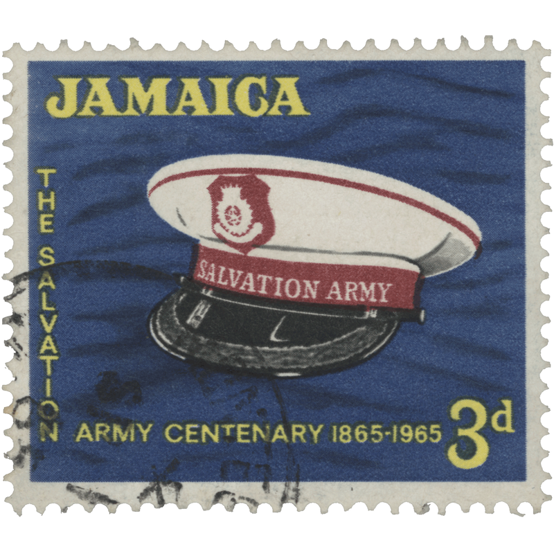 Jamaica 1965 (Variety) 3d Salvation Army Centenary with inverted watermark